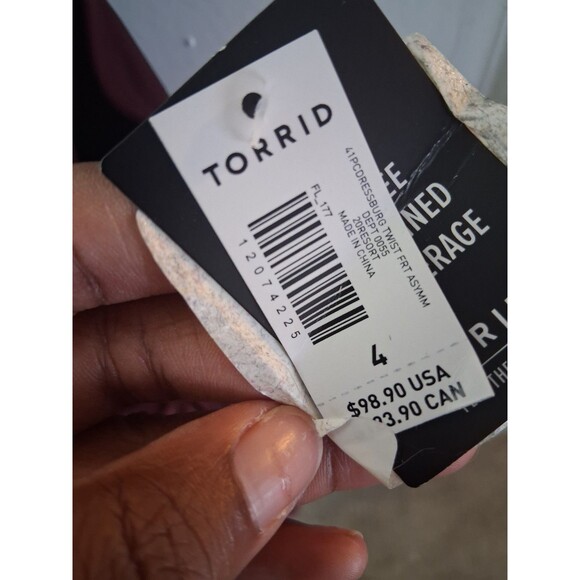 Torrid 1 Piece Dress Twist Swimsuit Front Assymtrical Size 4 Brown Chocolate - Picture 2 of 6